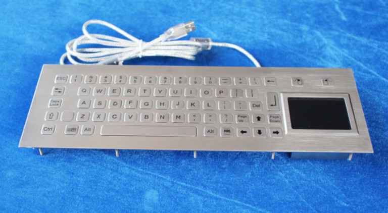 keyproline clavier inox avec touchpad b361tp
