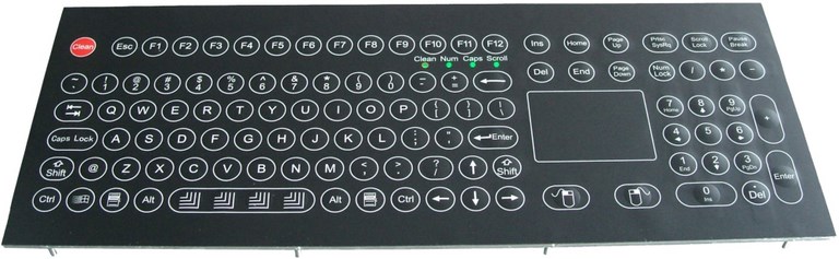 keyproline clavier industriel avec touchpad d410tp-kp-fn