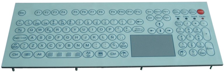 keyproline clavier industriel avec touchpad d321tp-kp-fn