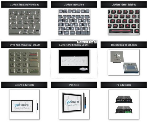 keyproline claviers médicaux et souris médicales