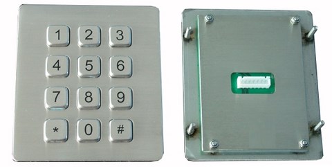 keyproline pavé numerique matriciel industriel et anti-vandale a88kp-ac
