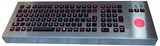 keyproline clavier industriel rétro-éclairé avec trackball m460-ctb-fn-dt