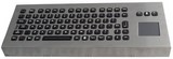 keyproline clavier industriel rétro-éclairé avec touchpad m380tp-fn-dt
